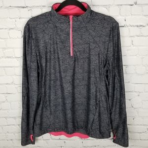 MONDETTA | 1/3 zip base layer athletic run top